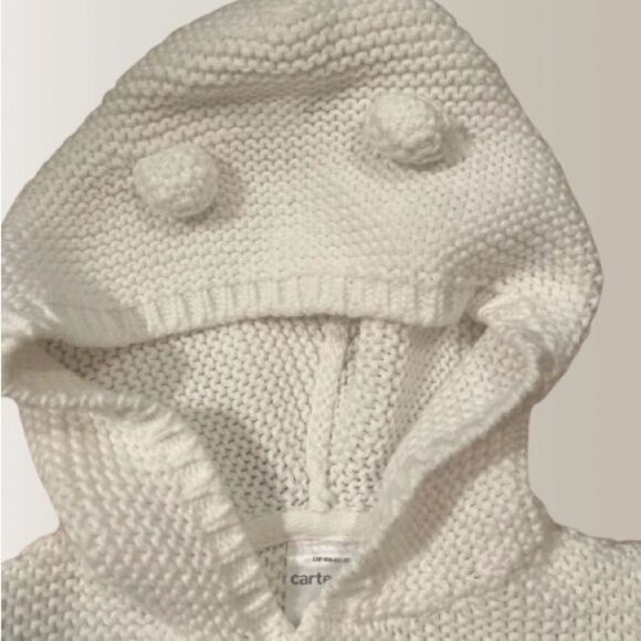 Carter's White Knit Sweater - Picture 5 of 6